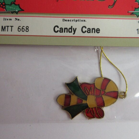 Mini Christmas Medley Metal Cloisonné & Filagree Lot 8 NOS Vintage Ornaments - Picture 4 of 11